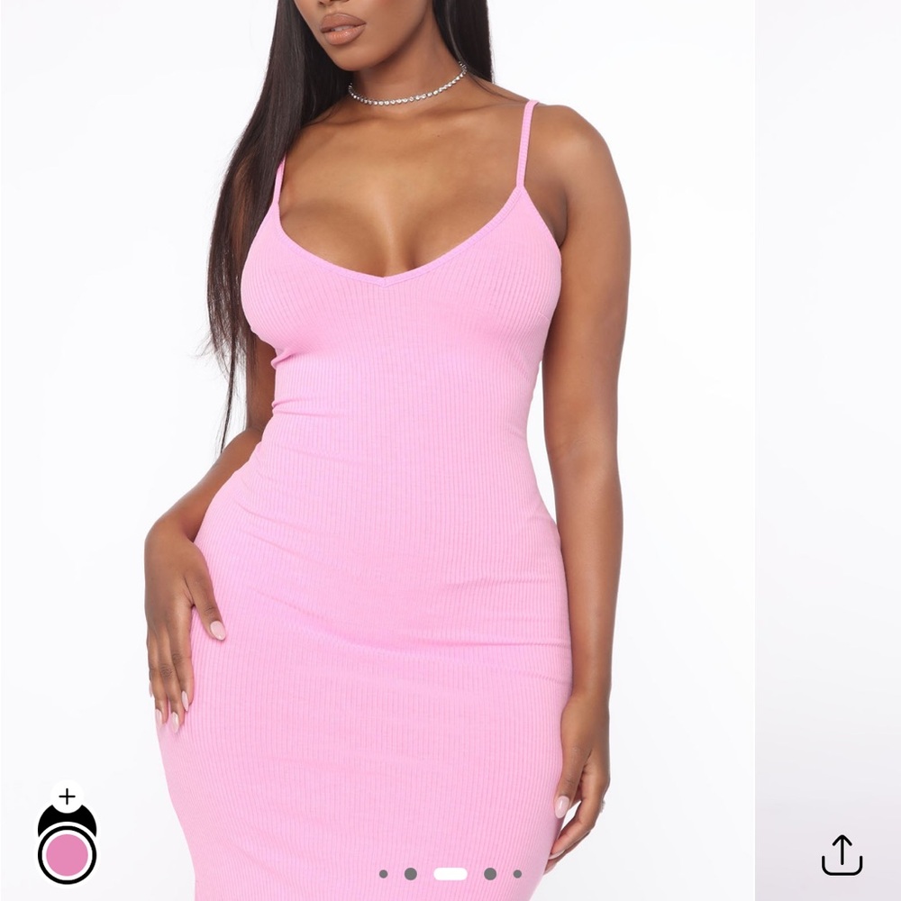 Fashion Nova Blush Pink Maxi Dress